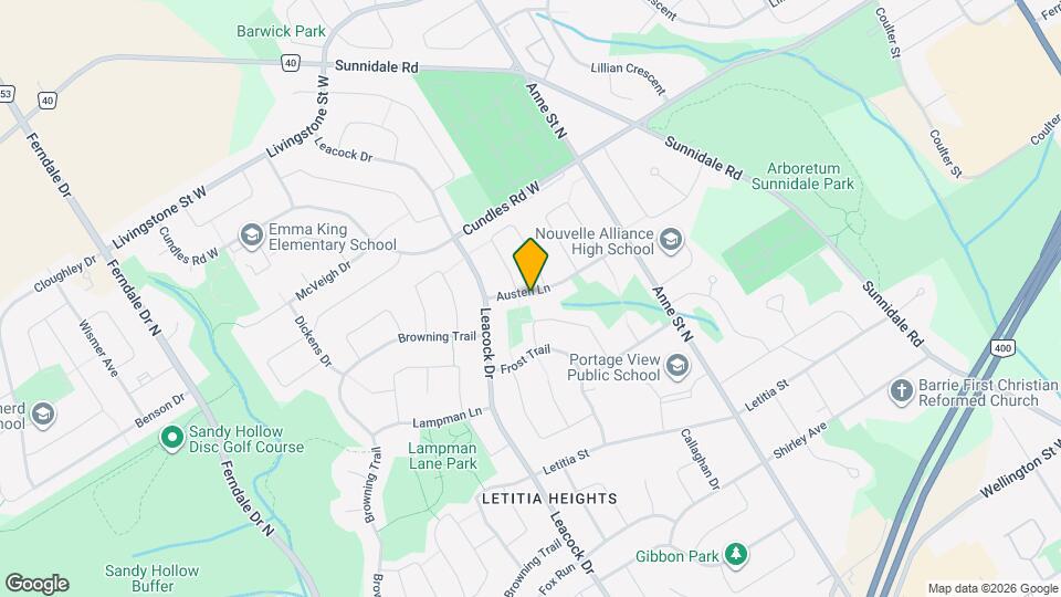 45 Austen Ln Map and Location Details