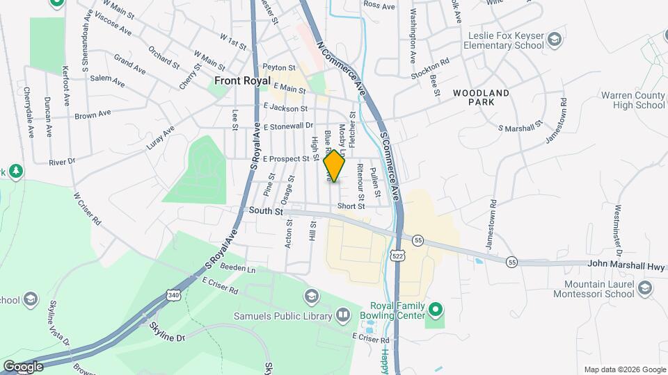 336 Blue Ridge Ave Map and Location Details