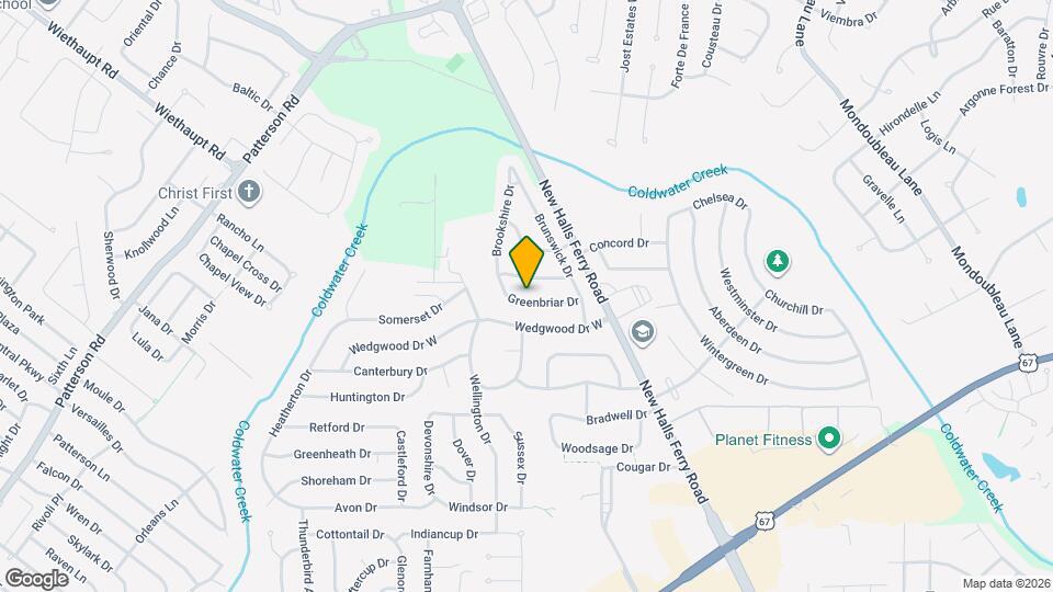 2415 Greenbriar Dr Map and Location Details