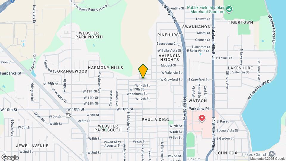 626 W Crawford St Map and Location Details