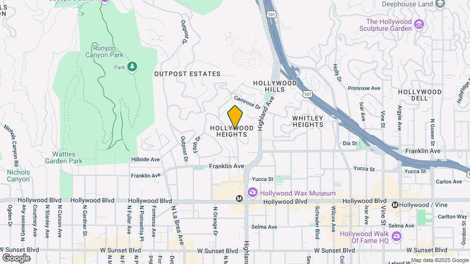 1960 Hillcrest Rd Map and Location Details