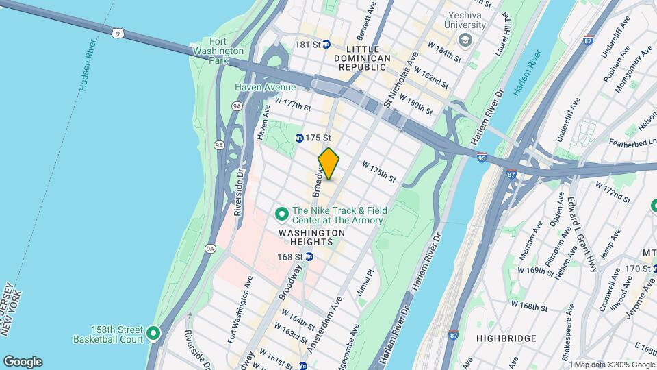 610 W 173rd St Mapa y Detalles de la Ubicación