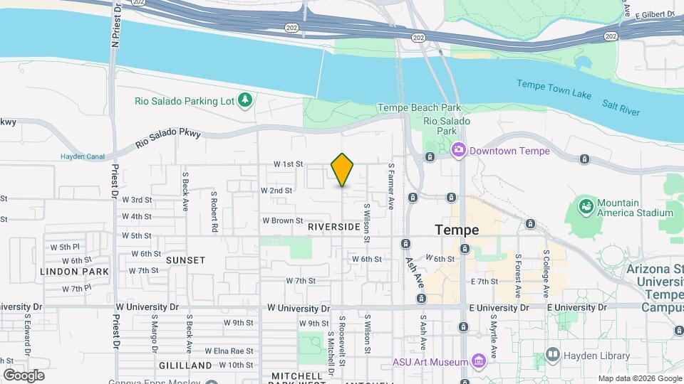 250 S Roosevelt St Map and Location Details