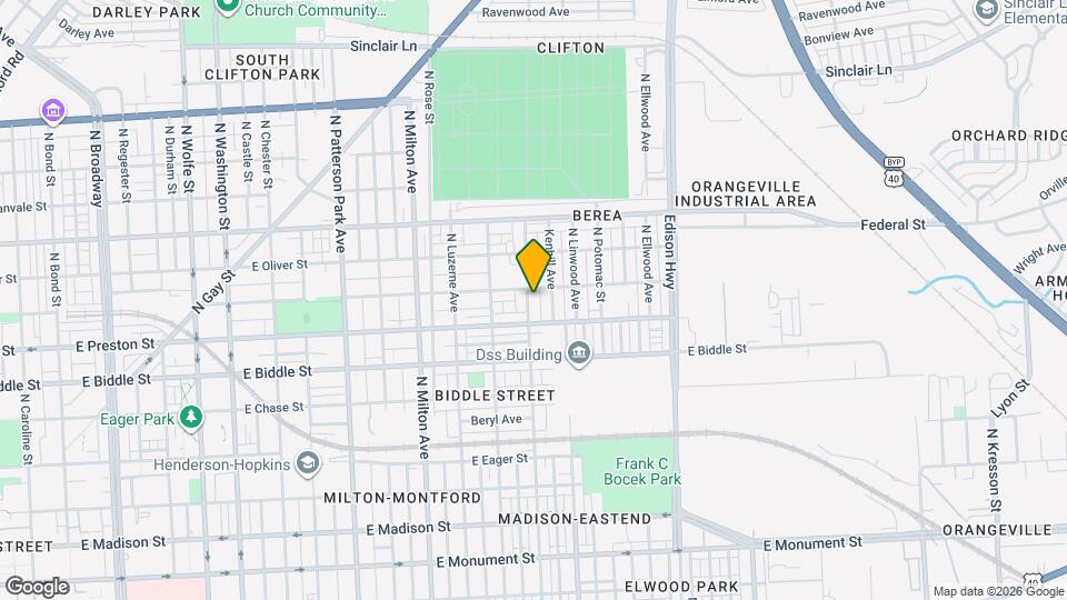 1323 N Kenwood Ave Map and Location Details