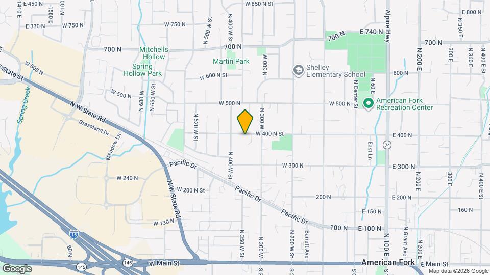357 W 400 N St, Unit Unit 1 Map and Location Details