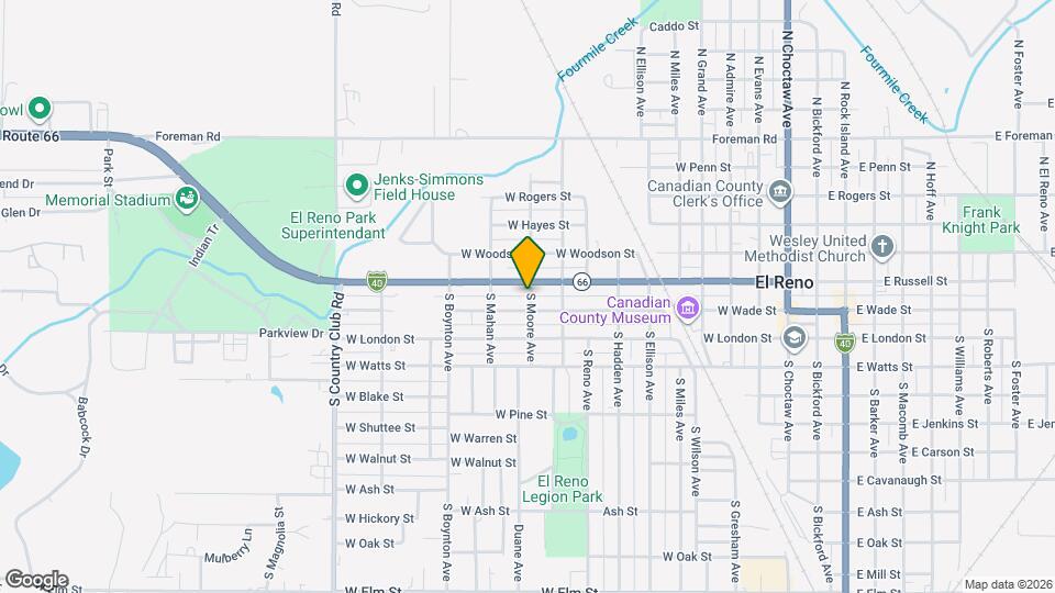216 S Moore Ave Mapa y Detalles de la Ubicación