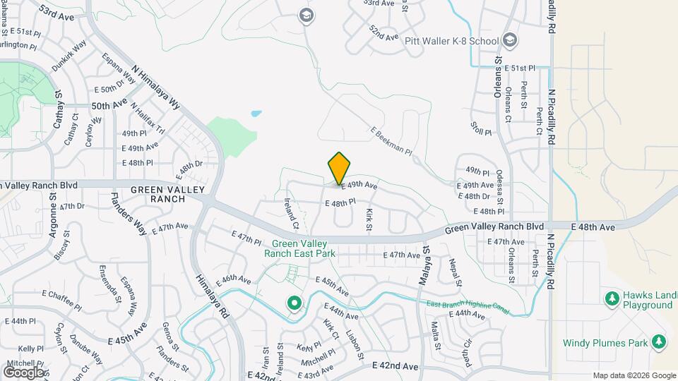 20494 E 49th Ave Mapa y Detalles de la Ubicación