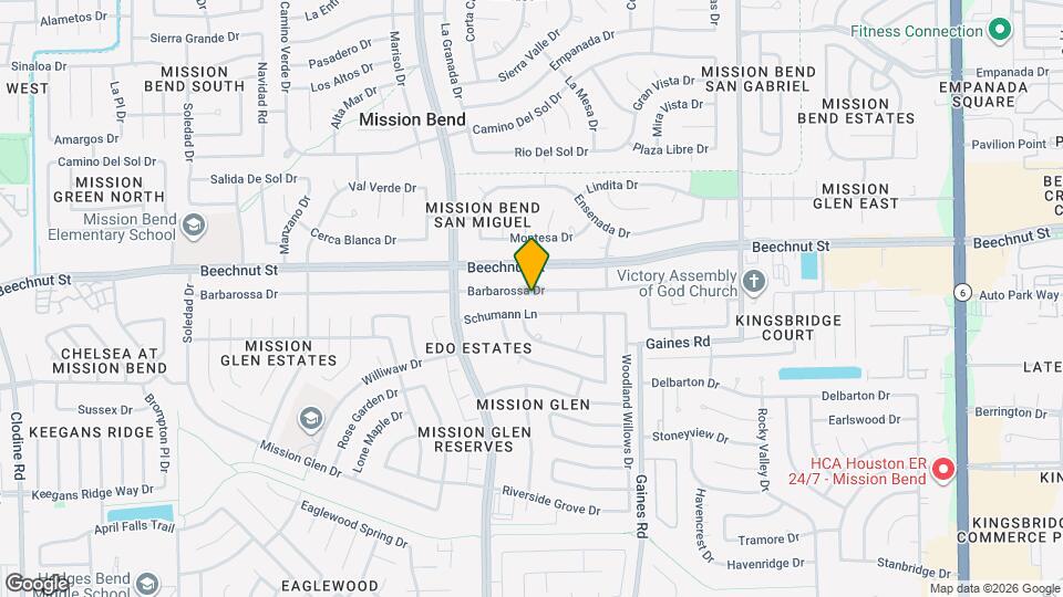 15607 Barbarossa Dr Map and Location Details