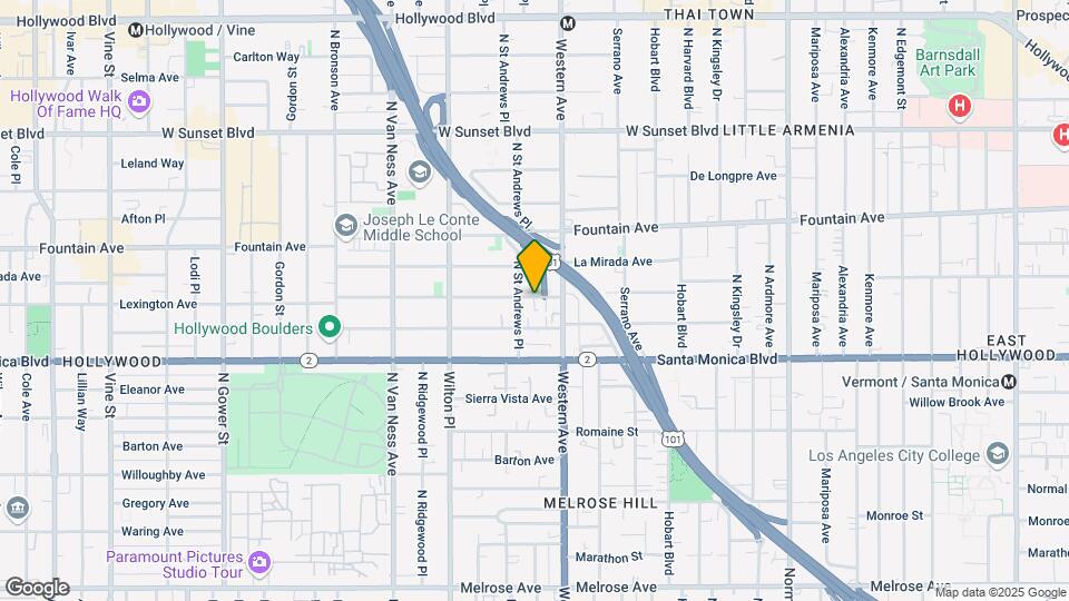 5615 La Mirada Ave Mapa y Detalles de la Ubicación