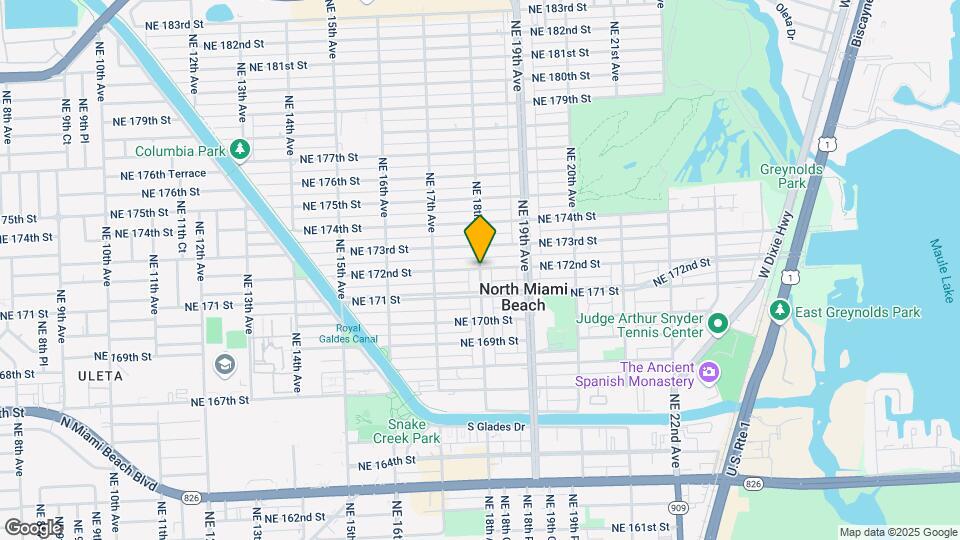 500 NE 178th St Map and Location Details