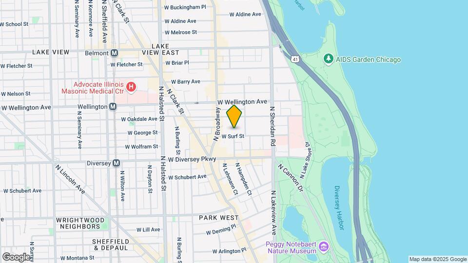 530 W Surf St, Unit 213 Mapa y Detalles de la Ubicación