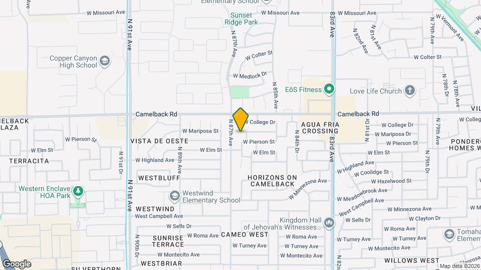 8647 W Mariposa Dr, Unit 220 Map and Location Details