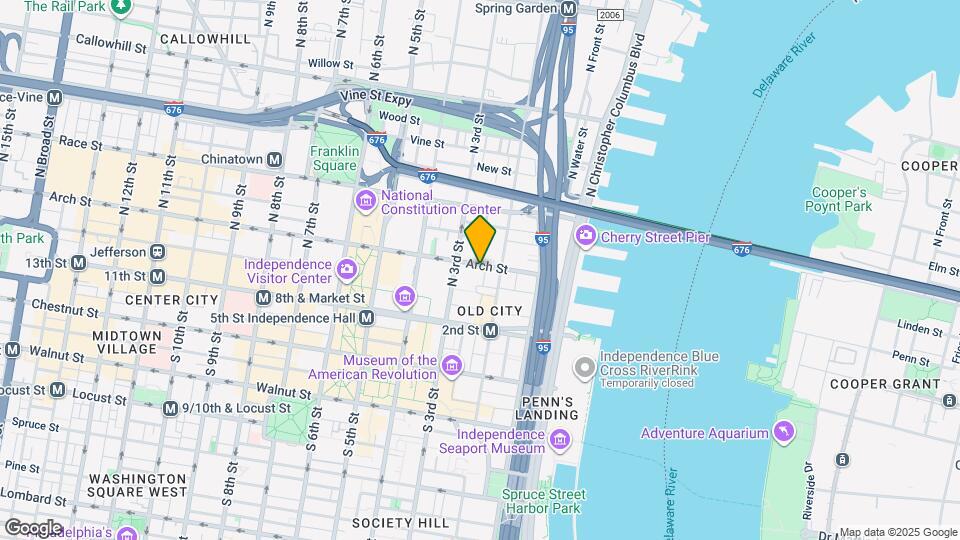224 Arch St, Unit 204 Map and Location Details