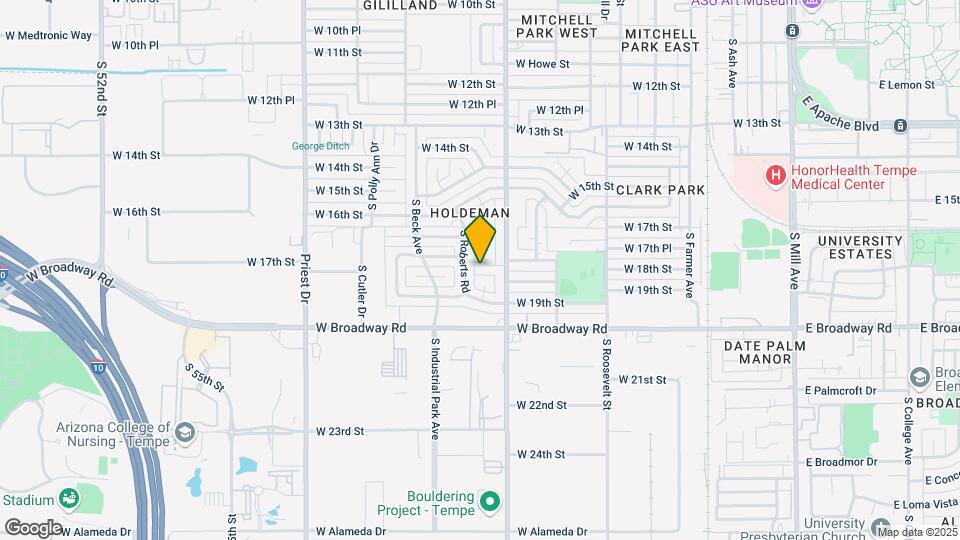 915 W 17th Pl Map and Location Details