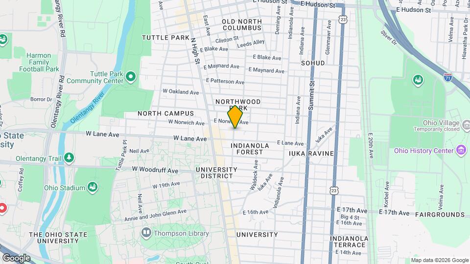 2154 Tuller St Map and Location Details