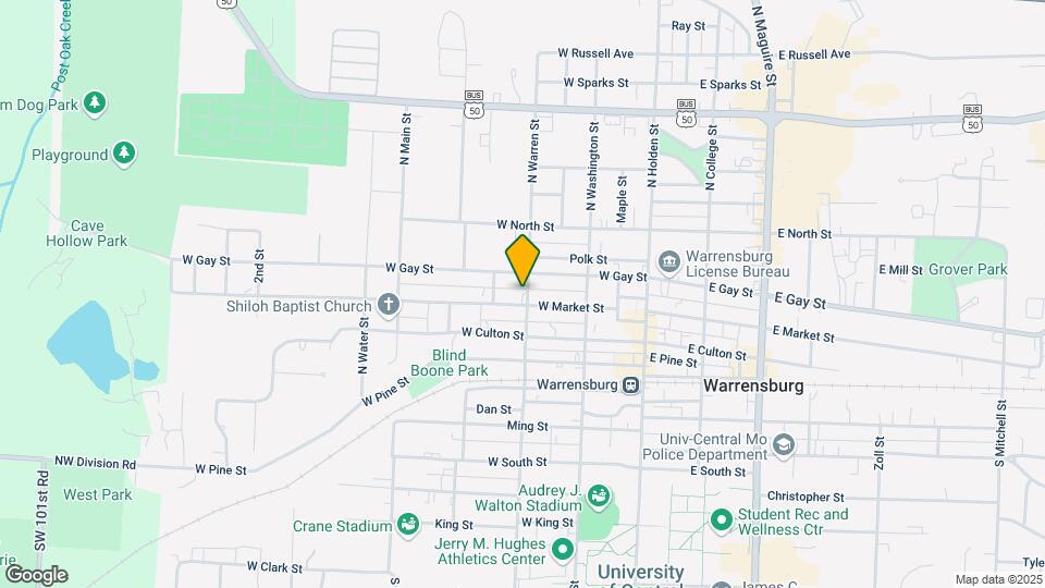 613 W Market St Map and Location Details