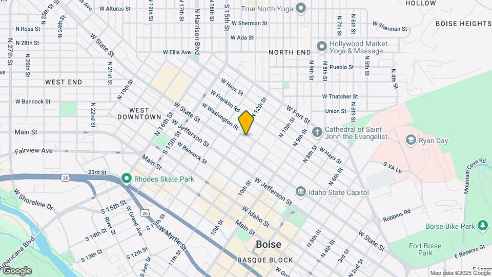 1115 W Washington St Mapa y Detalles de la Ubicación
