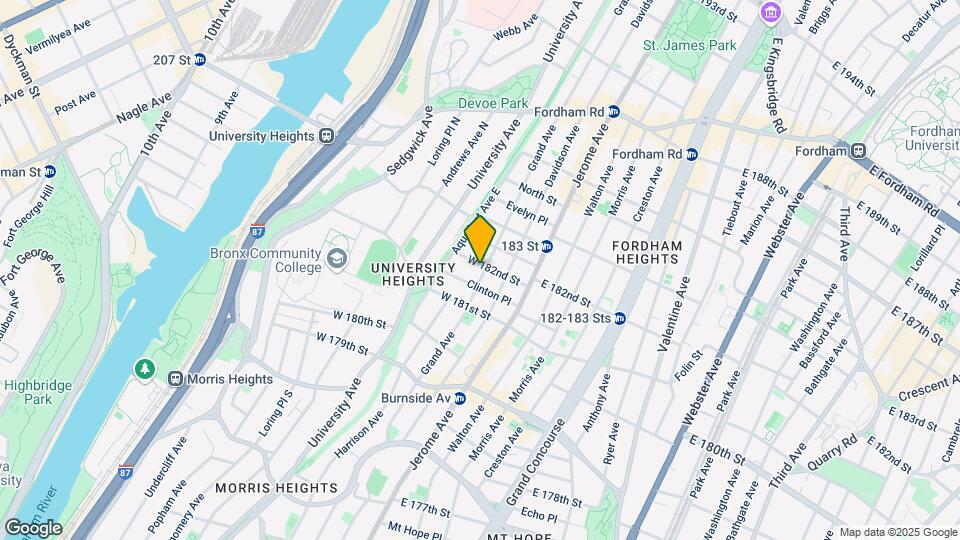 50 W 182nd St Map and Location Details
