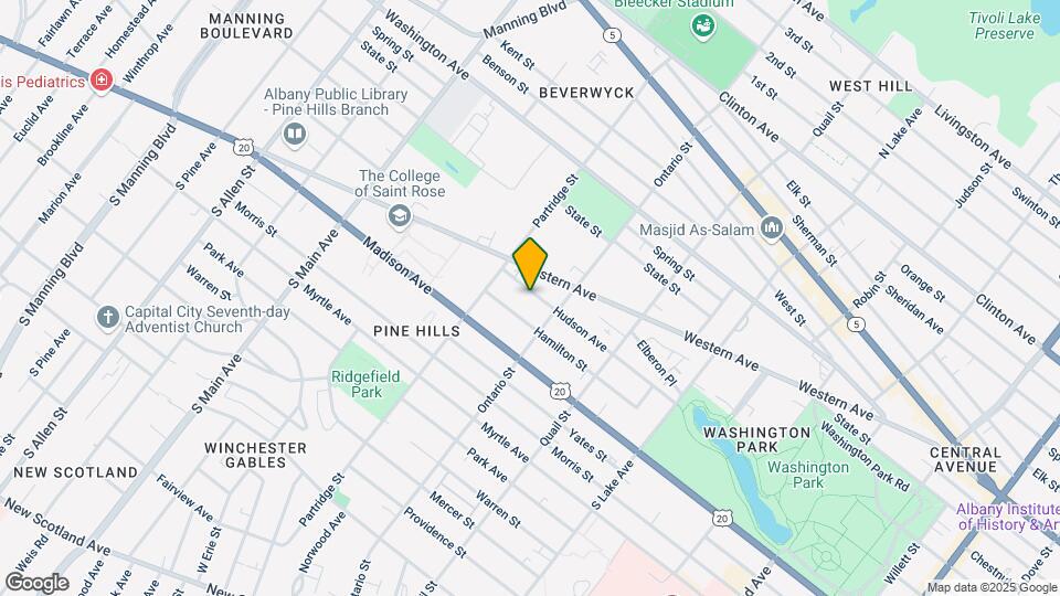 528 Hudson Ave Map and Location Details