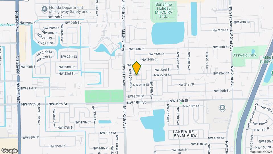 2152 NW 30th Terrace Mapa y Detalles de la Ubicación