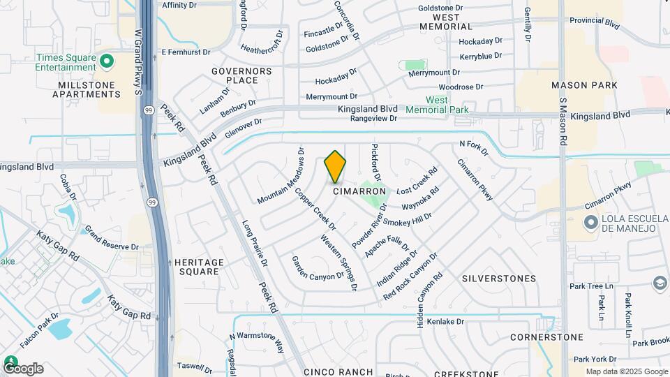 814 Cascade Creek Dr Map and Location Details