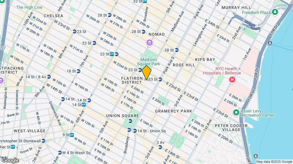 26 E 22nd St Mapa y Detalles de la Ubicación