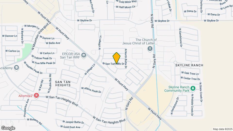 2047 W San Tan Hills Dr Map and Location Details