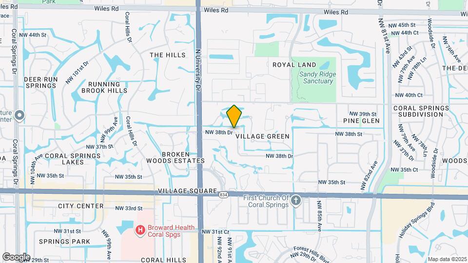 9023 NW 38th Dr Map and Location Details