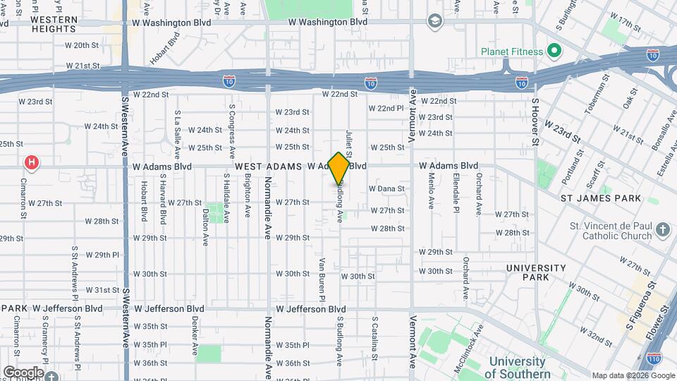 2641 S Budlong Ave Map and Location Details