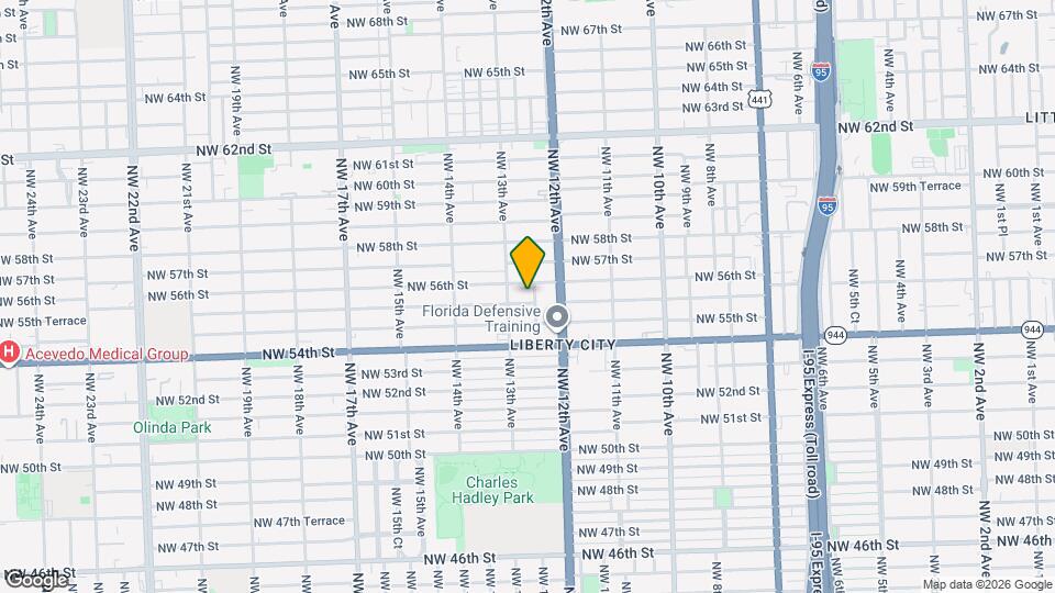 1257 NW 55th Terrace Map and Location Details