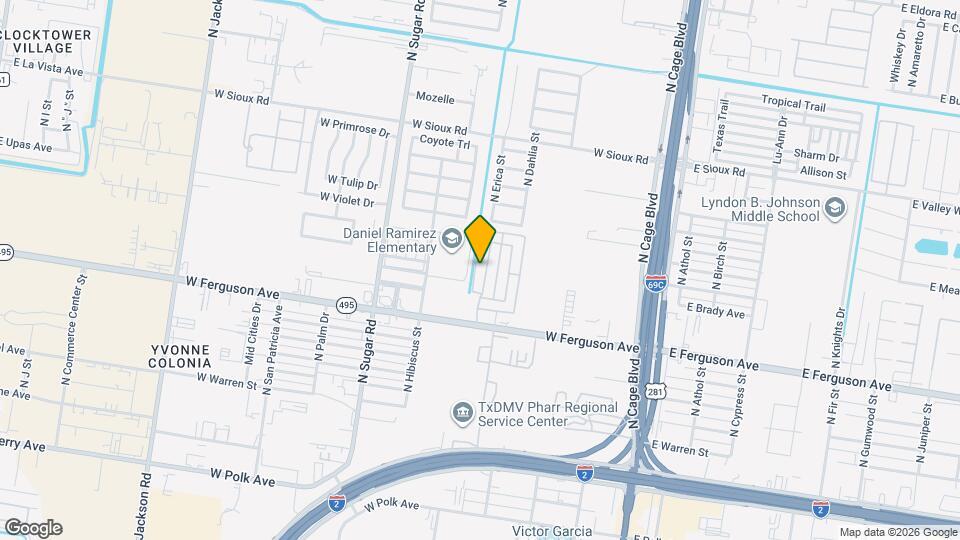 2209 N Erica St, Unit 2209 Erica St Mapa y Detalles de la Ubicación