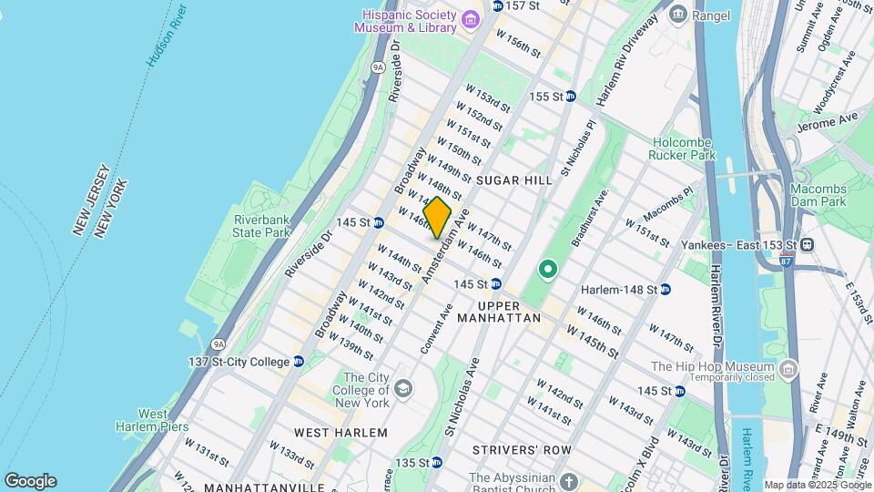 1724 Amsterdam Avenue Map and Location Details