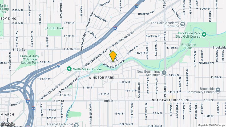 1417 N Hamilton Ave Map and Location Details
