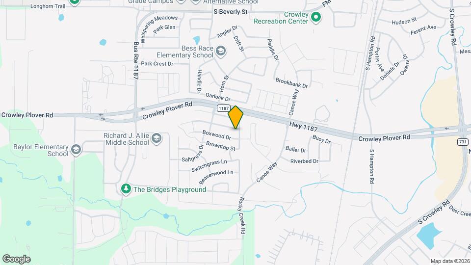 1105 W Cottonwood Dr Map and Location Details