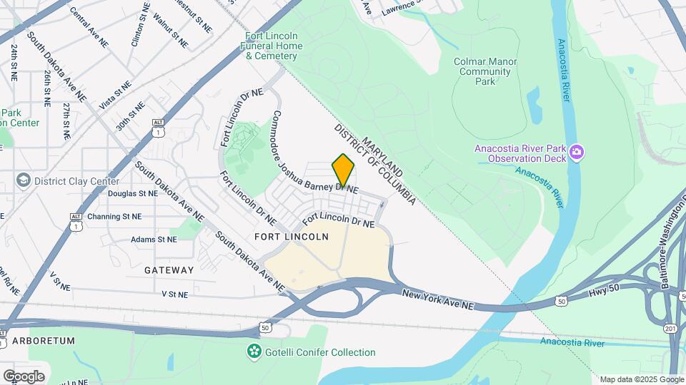 3721 Commodore Joshua Barney Dr NE Mapa y Detalles de la Ubicación
