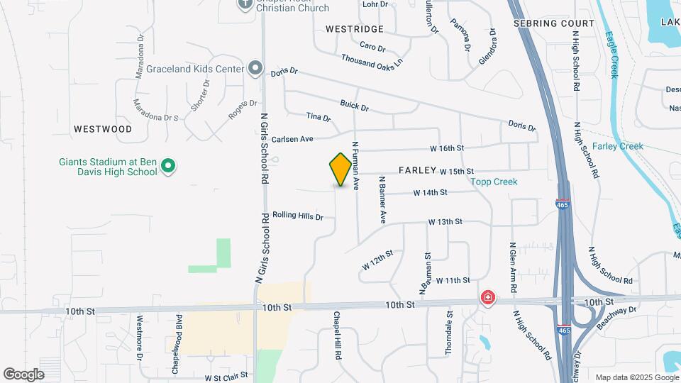1415 Topp Creek Dr Map and Location Details