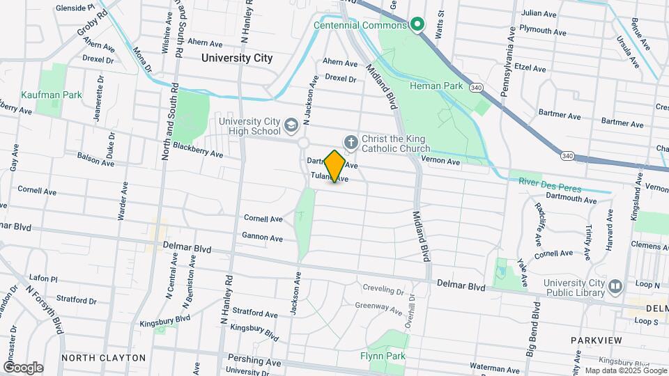 7345 Amherst Ave Map and Location Details