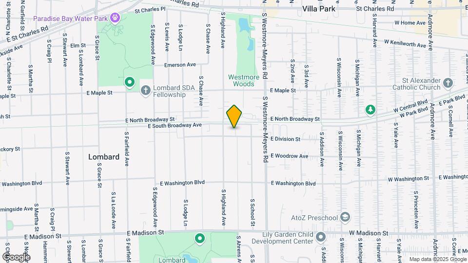 818 E Division St Map and Location Details