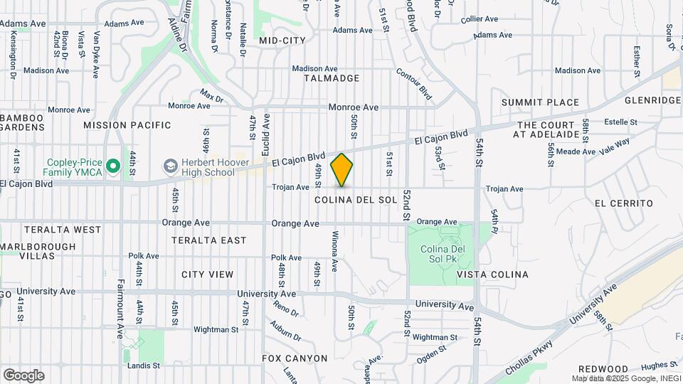 4953 Trojan Ave Map and Location Details
