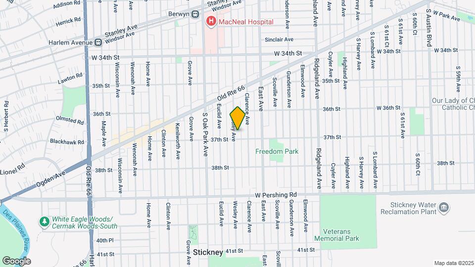 3639 Wesley Ave Map and Location Details
