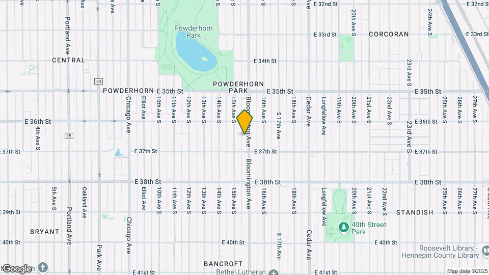 3624 Bloomington Ave Map and Location Details
