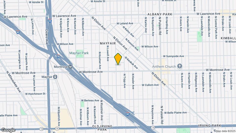 4419 N Kildare Ave, Unit 1 Map and Location Details