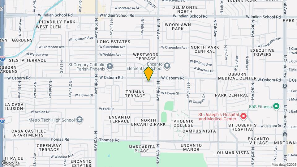 1530 W Mulberry Dr Map and Location Details