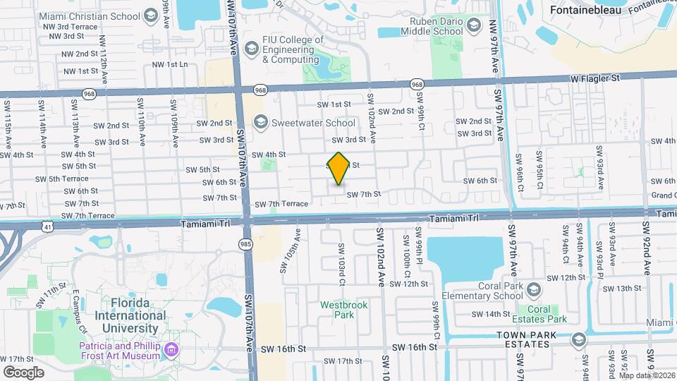 10317 SW 7th St Map and Location Details