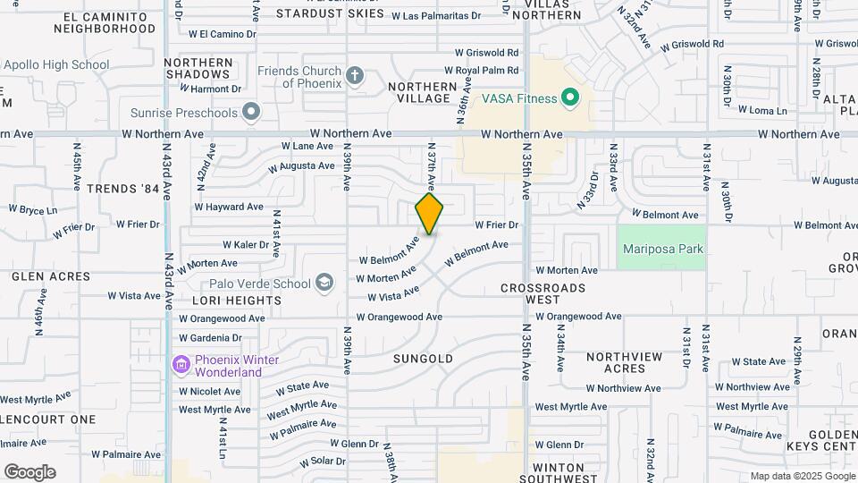 7646 N 37th Ave Map and Location Details