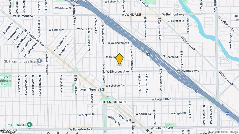 2815 N Albany Ave Map and Location Details