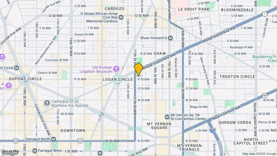 1005 P St NW Map and Location Details