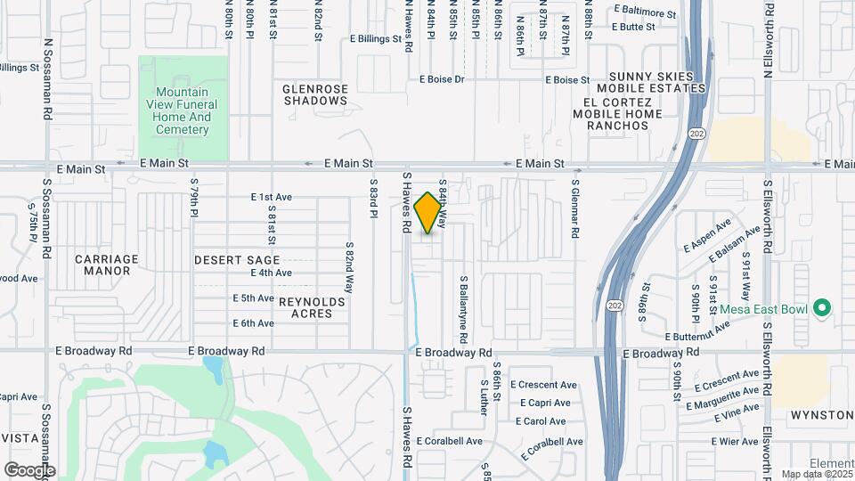 8421 E Main St Map and Location Details