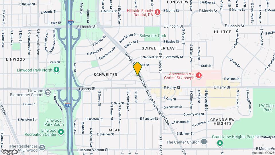 1425 S George Washington Dr Map and Location Details