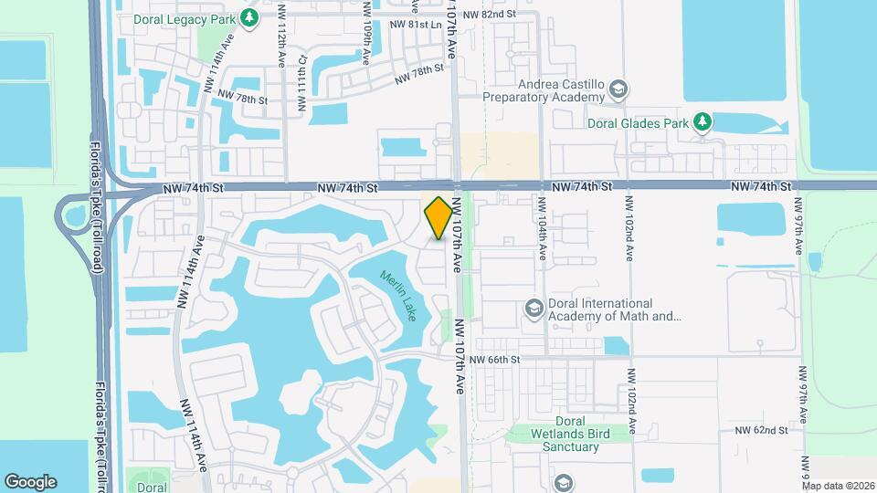 10747 NW 70th Terrace Map and Location Details